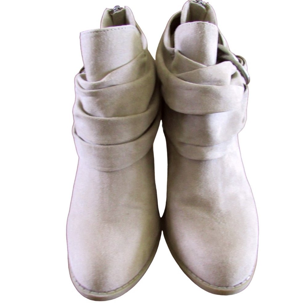 Rampage High Heel Ankle Boot Tan Suede Size Womens US 6M UK 4 EUR 36